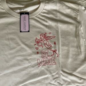 SIMPLY SOUTHERN COLLECTION   Valentine “Be Mine” Cotton T-shirt Women’s L NWT